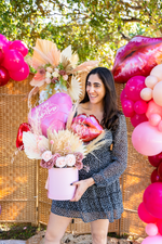 Load image into Gallery viewer, Pink &amp; Purple Boho style Balloon Bouquet
