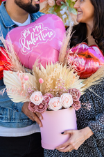 Load image into Gallery viewer, Pink &amp; Purple Boho style Balloon Bouquet
